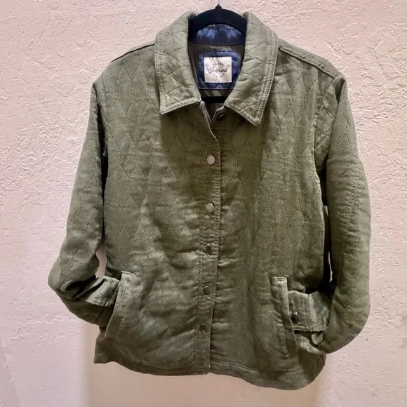 Jachs Girlfriend Ladies’ Olive Large Quilted Chore Jacket - Picture 13 of 16